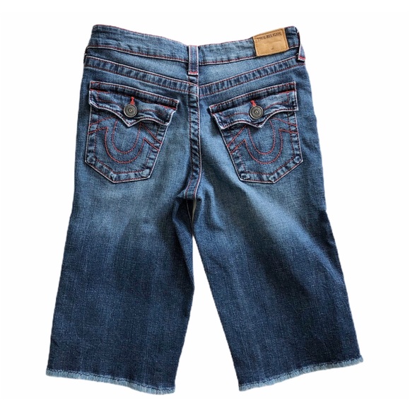 🔴SOLD🔴 TRUE RELIGION Geno Cut Off Jean Shorts - Picture 2 of 7